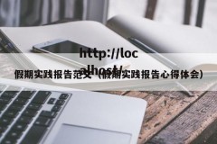 假期实践报告范文（假期实践报告心得体会）